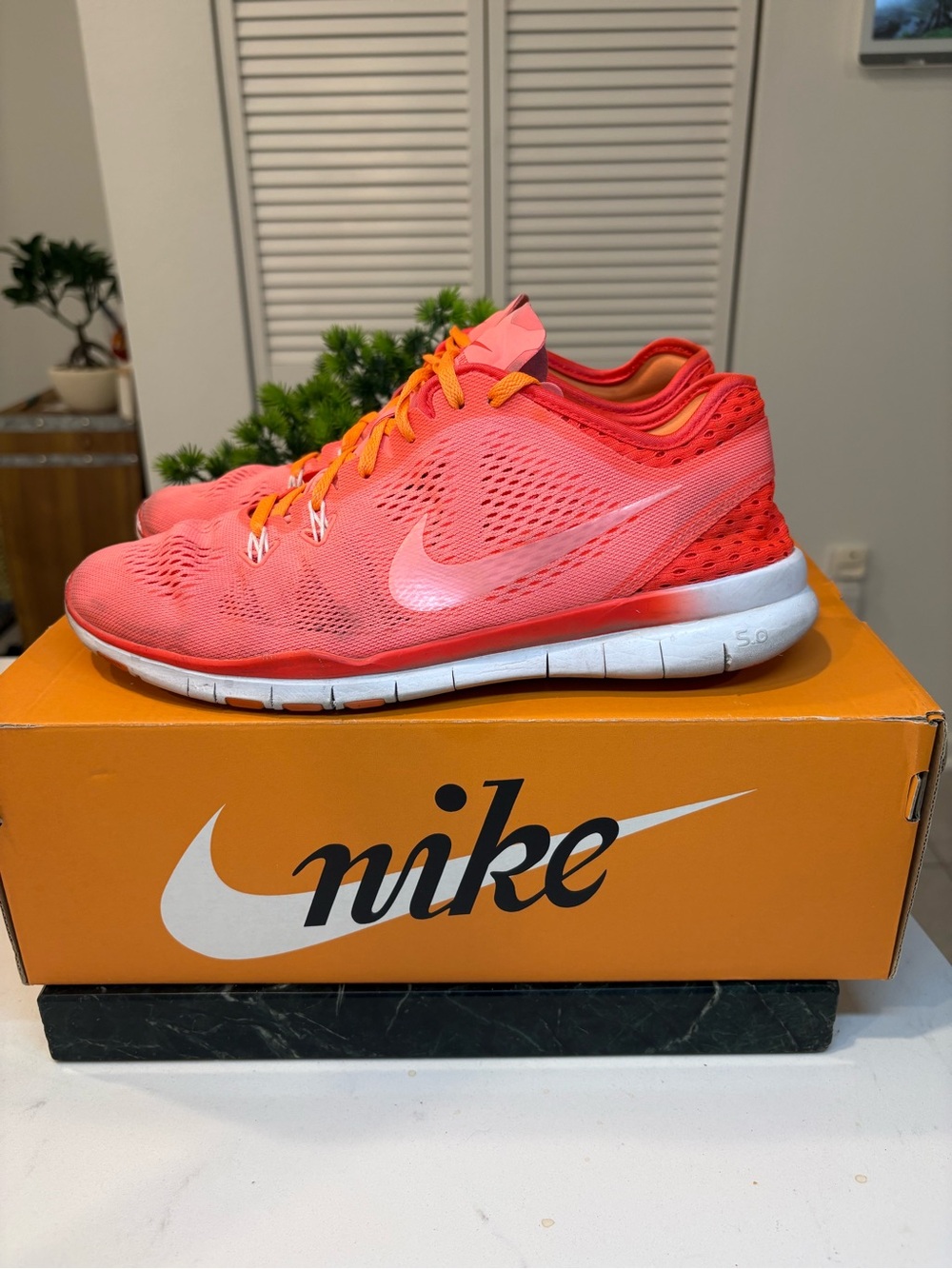 Nike Free Run Trail Coral Pink Women’s running shoes size 9.5